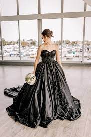 Signature Black Wedding Dress By Brides Tailor Wedding Dress Sketches Black Wedding Dresses Black Lace Ball Gown