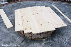 Fire pit table top cover. Diy Fire Pit Table Top The Lilypad Cottage