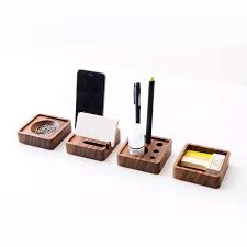 Bring order to your home office with world market's unique desk accessories handpicked from around the globe. 4pcs Set Creative Wooden Stationery Desk Set School Supplies Desk Accessories Office Desk Organizer Stackable Stationery Set Stationery Binder Stationery Fastenerstationery Container Aliexpress
