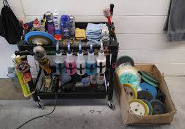 Clean Cart Happy Detailer I M A Buffer At A High Volume Shop Autodetailing Detailing Mobiledeta Car Detail Shop Automotive Detailing Car Detailing Tools