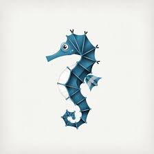Kleur deze kleurplaat in vrolijke kleuren. Little Seahorse Rob Kemerink Zeepaardje Kunst Ideeen Illustratie Dieren
