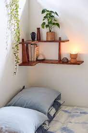 Maybe you would like to learn more about one of these? Nolan 2 Tier Corner Wall Shelf Urban Outfitters Wall Shelves Bedroom Corner Wall Shelves Bed Against Wall