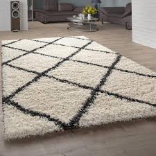 Carpetsale24, hochflorteppich aus polypropylen 240x340 cm cremefarben. Hochflor Teppich Shaggy Fur Wohnzimmer Real De