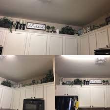 Pin By Leticia On Kitchen Kitchen Cabinets Decor Above Kitchen Cabinets Farmhouse Kitchen Decor