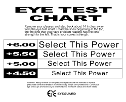 how to choose reading glasses power chart