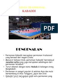 Permainan tradisional kaum india kabaddi. Permainan Tradisional Kabbadi