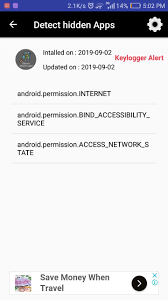 This application records text changes in text input fields. Detect Hidden Apps Keylogger Detector For Android Apk Download