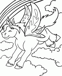 Neopets Fly Above The Clouds Coloring Pages For Kids G9j Printable Neopets Coloring Pages For Kids Coloring Pages Cartoon Coloring Pages Neopets