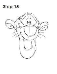 Full body image of a happy tiger called tigger, smiling big cat wearing a polka dot bow tie and pulling it with its paws. How To Draw Tigger Disney Character Drawings How To Draw Tigger Disney Art Drawings
