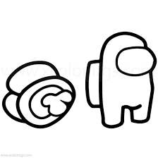Among us ghost coloring page: Among Us Coloring Pages Dead Body Found Xcolorings Com
