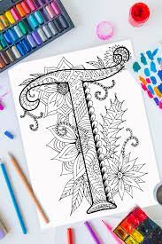 Find & download the most popular alphabet t vectors on freepik ✓ free for commercial use ✓ high. Zentangle Letter T Design Free Printable Kids Activities Blog