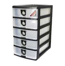 This plastic desktop organizer has a modular design to complement your office table without taking up precious work space. Table Top Desktop Drawer Organiser Storage Box 5 Tiers Lazada