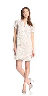 New Bcbg Off White Ellery Short Sleeve Lace Shift Dress L 228 Uuw63d37 Bcbgmaxazria Shift Coc Lace Dress Casual Lace Shift Dress Casual Dresses For Women