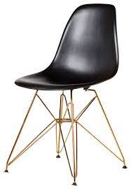 Mcm brass and wood casserole chafing stand server wood handles for pyrex or similar casserole atomic eames era glass with wood legs. Midcentury Modern Dsr Chair Gold Eiffel Legs Midcentury Dining Chairs By The Khazana Home Austin Furniture Store Houzz