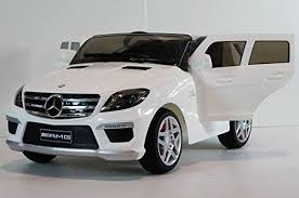 New 2015 Licensed Mercedes Benz Ml63 12v Kids Ride On Power Wheels Battery Car White Power Wheels Car Kids Ride On