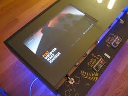 My Ramvik Arcade Table With Lift And Lock Table Top Arcade Table Arcade Ikea Hackers