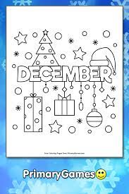 Maybe you would like to learn more about one of these? December Coloring Page Free Printable Pdf From Primarygames