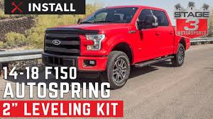 2014 2018 F 150 Auto Spring 2 Inch Front Leveling Kit Install Youtube