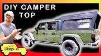 DIY Fiberglass Truck Cap Camper on a Jeep Gladiator