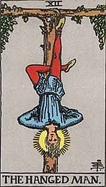 Maybe you would like to learn more about one of these? The Hanged Man Tarot Card Wikipedia