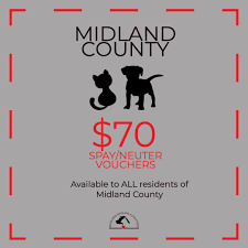 Call for appointments and details: Spay Neuter Midland Humane Coalition