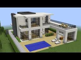 Minecraft How To Build A Modern House 13 Youtube Minecraft Modern Minecraft Mansion Minecraft House Designs