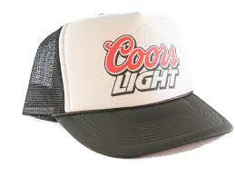 Coors Light Beer Hat Trucker Hat Mesh Hat Snapback Hat Tan Brown Free Shipping Gorras