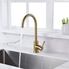 Maybe you would like to learn more about one of these? Classic Brass Kitchen Sink Faucet Brushed Gold Color
