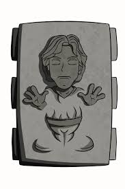 This incredible empire strikes back themed desk is constructed of metal and fiberglass (sadly, not actual carbonite), has glowing orange panels straight out of cloud city and is topped with a sturdy. Star Wars Han Solo Frozen In Carbonite By Upsidedown98 On Deviantart