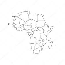 Blackline map africa on mainkeys. Vector Illustration Of Black Outline Africa Map Premium Vector In Adobe Illustrator Ai Ai Format Encapsulated Postscript Eps Eps Format
