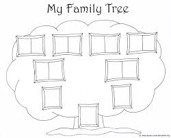 family tree template for kids printable genealogy charts