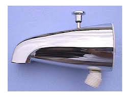 And, if your faucet does not have integrated shutoff valves, install shutoff valves in the lines to the valve. Chrome Diverter Tub Spout