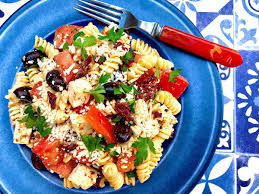 Want to up the variety of offerings? Recipe Tomato Feta Pasta Salad
