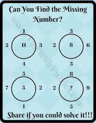 Maths Logic Circle Puzzle Questions With Answers For School Students Math Puzzles Brain Teasers Math Puzzles Middle School Math Riddles