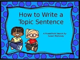 How To Write A Topic Sentence Topic Sentences Teaching Writing Introductory Paragraph