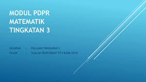Bahasa melayu, bahasa inggeris, matematik, sains, sejarah, geografi, ask, rbt … Modul Pdpr Math F3 Flip Ebook Pages 1 5 Anyflip Anyflip