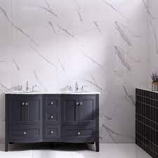 All gray bathroom vanities can be shipped to you at home. Eviva Stanton 60 Dark Gray Transitional Double Sink Bathroom Vanity W White Carrara Top Bathroom Vanities Modern Vanities Wholesale Vanities