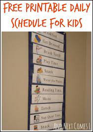 Free Printable Daily Visual Schedule Daily Schedule Kids Kids Schedule Autism Activities