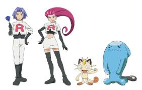 Ash also competes with a number of recurring rival pokémon trainers in his journeys, including gary oak, ritchie, harrison, morrison. Official Artwork For Team Rocket Members James Jessie Meowth And Wobbuffet In New Pokemon Anime Series Pocket Monsters Pokemon Blog