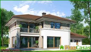 267 Modern Two Story House In A Classic Style Plancasas Shop