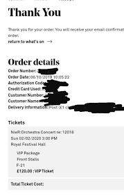 Is there anywhere you can cut back. I Am Screaming Right Now Vip London Ticket Booked Nier