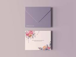 Free Greeting Card With Envelope Mockup Psd In 2020 Card Template Birthday Card Template Free Greeting Cards