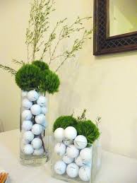 It resembles a golf bag with several golf clubs in it. Golf Decorations Golf Party Decorations Golf Decor Golf Theme