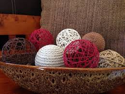 Tree Blossoms Set Of 7 Multi Sized Decorative Balls Brown Tan Cream Maroon Jute Yarn Flower Natural Chri Decor Easy Room Decor Diy Living Room Decor