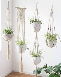 Suspension En Macrame Pour Plantes Pots De Fleurs Suspendus Support Plante Supports Pour Plantes En Macrame