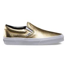 4.7 out of 5 stars 30. Metallic Leather Slip On Shop Shoes At Vans Slip On Shoes Gold Shoes Classic Shoes