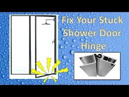 Installing heavy glass shower doors is easier than installing american style framed doors. Sticking Shower Door Hinge Repair Youtube