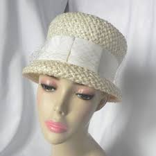 Cappello da pescatore grigio chiaro vintage, cappello a cloche, cappello  con paralume, cappello elegante, cappello da chiesa, cappello della  domenica, cappello di Pasqua, cappello da festa del tè