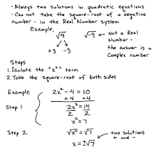 How do you find roots of an equation. Quadratic Equations Solve By Square Roots Learning Algebra Can Be Easy