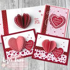 How to make a valentine card. 3d Heart Pop Up Cards For Valentine S Day In 2020 Pop Up Valentine Cards Valentine Cards Handmade Valentines Day Cards Handmade